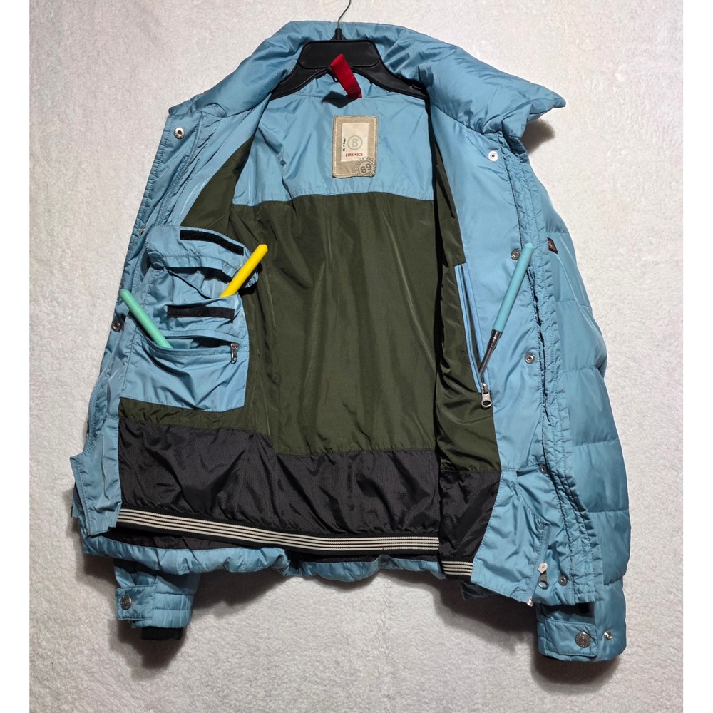 Bogner Fire + Ice Women's Blue Down Puffer Ski Jacket Size 6 Small - Picture 9 of 16